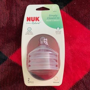 Simply Natural Slow Flow Bottle Nipple 2 Pack Nuk